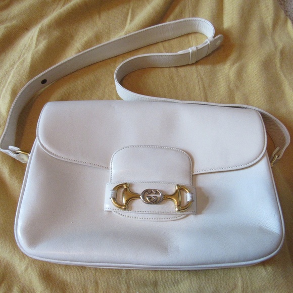 gucci horsebit white